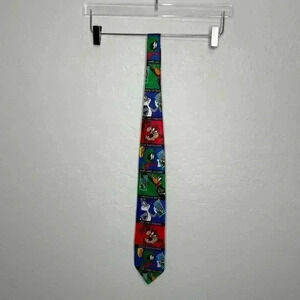 Looney Tunes Stamp Collection Vintage 1997 Tie